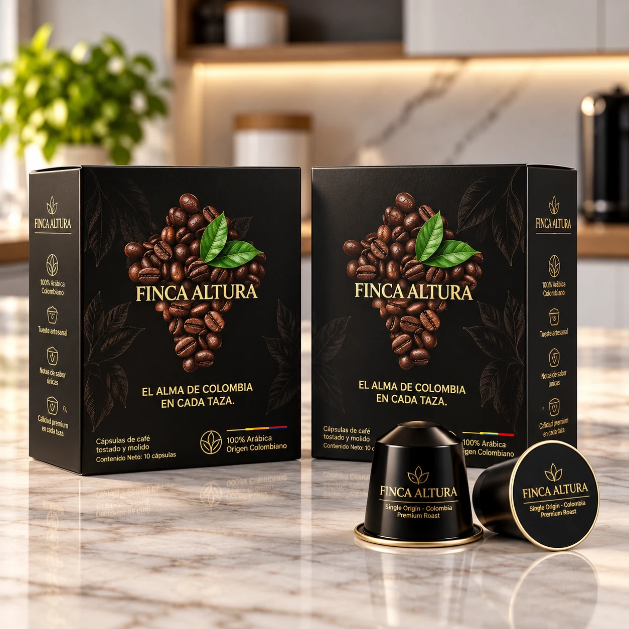 Finca Altura - Línea de Cajas para Café