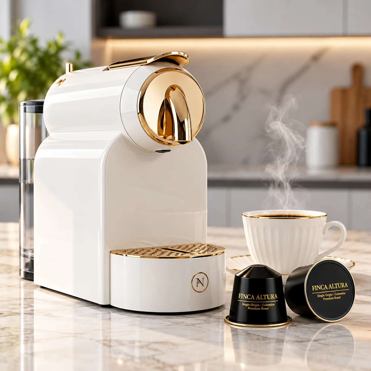 Finca Altura · Máquina Espresso Custom Branding