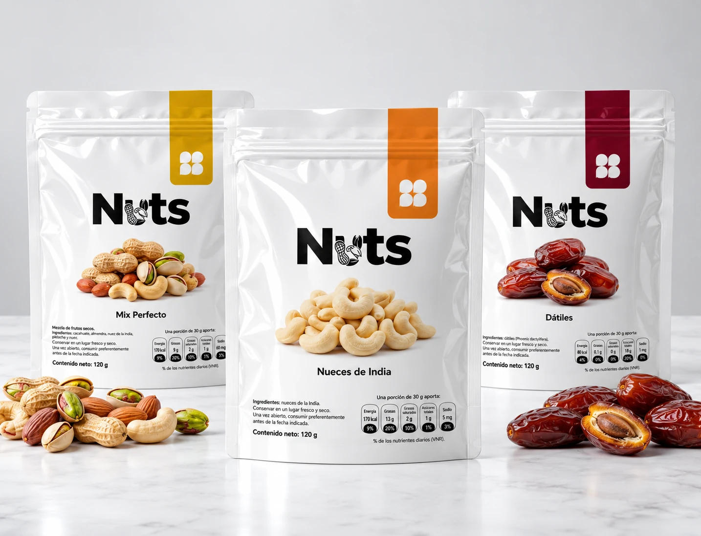 Nuts - Familia de Productos en Pouch