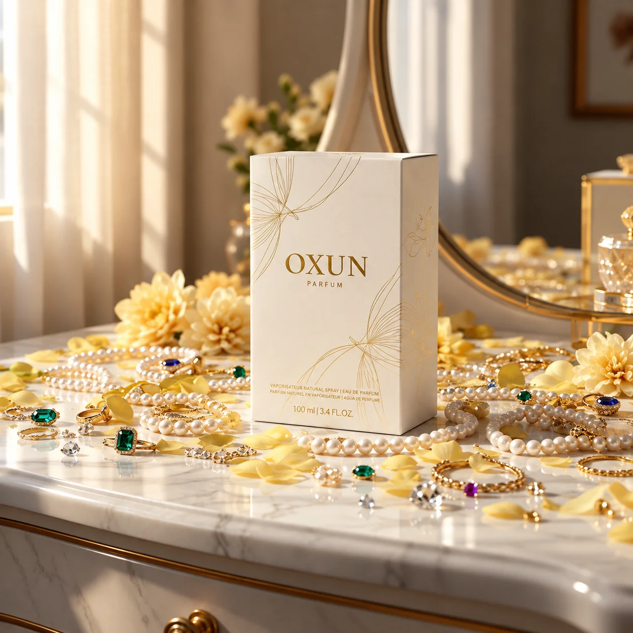 Parfum Oxum · Paquete y Estuche Cofre de Lujo